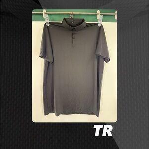 NWOT TR Black 3XL Woven Polo